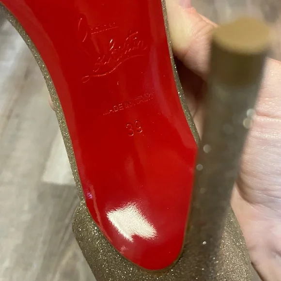 Christian Louboutin Toboggan 100 Glitter Mini - Picture 7 of 12